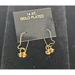14k Gold Plated Dainty Dainty Dangling Bells Earrings Brand New *Christmas Gift!
